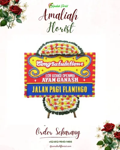 Bunga Papan Congratulation di Teluk Kabung Utara